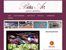 Tablet Screenshot of bellaartmosaics.com